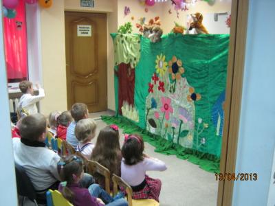 Кукольный спектакль "Гори,гори ясно"