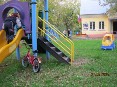 на площадке