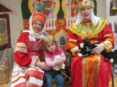 Кукольный спектакль "Сказ о богатыре,царевне,змее