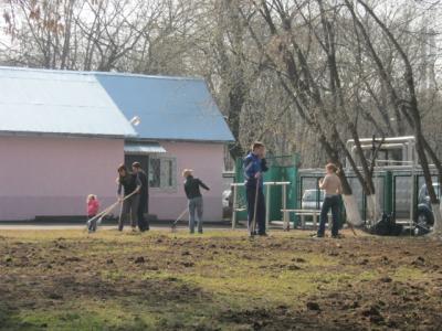 На субботнике