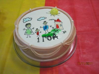 Торт .День Рождения клуба здоровья